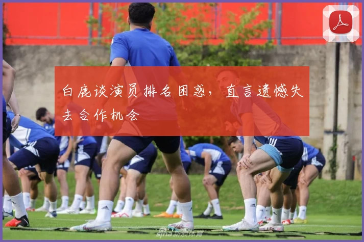 白鹿谈演员排名困惑，直言遗憾失去合作机会